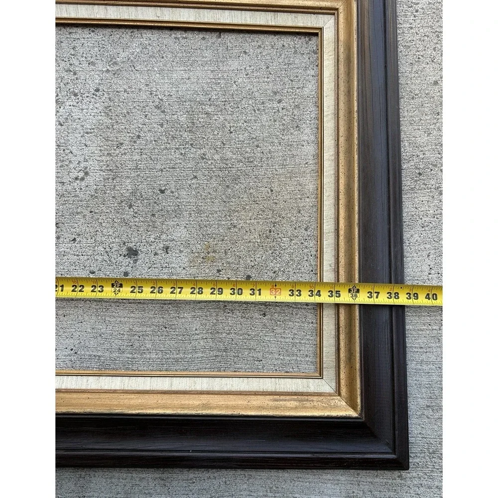 VTG Hand Carved Solid Wood Picture Frame 20